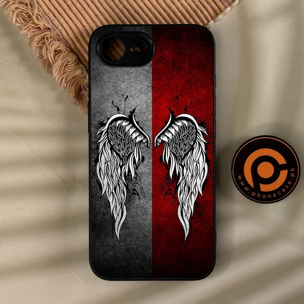 iPhone 17e - Angel Wings Design 2 - Premium Metal Printed Soft Bumper Shock Proof Case
