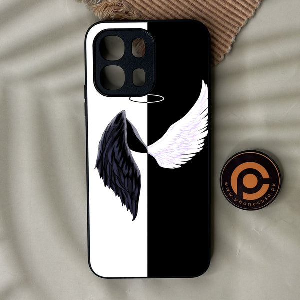 Oppo A6K - Angel 2.0 Design 5 - Premium Metal Printed Soft Bumper Shock Proof Case