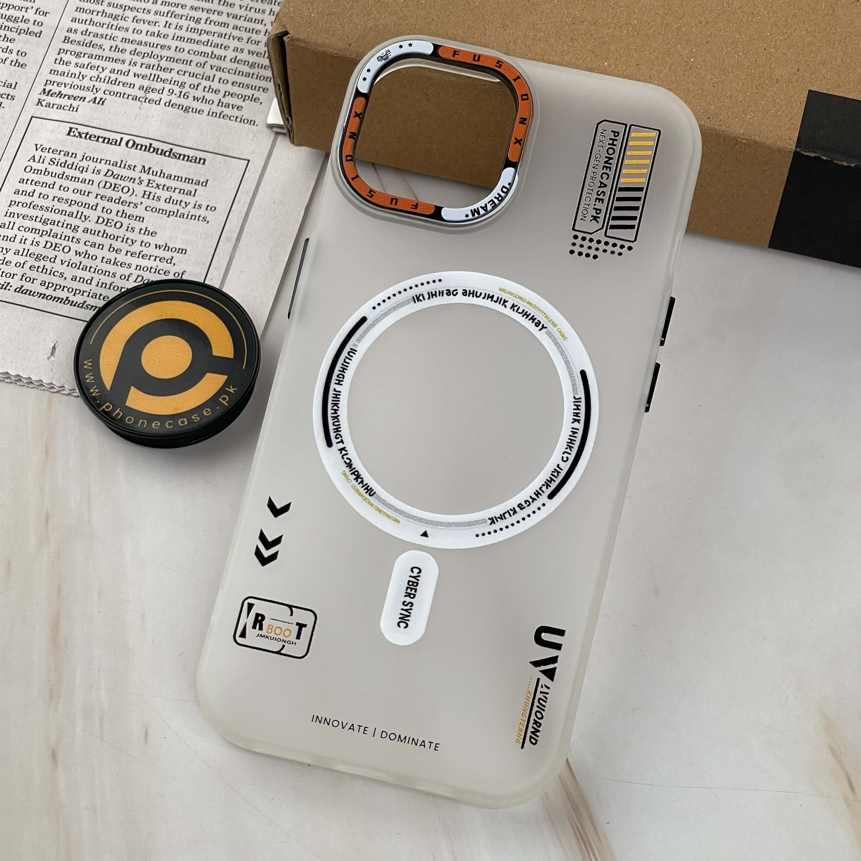 iPhone 12/ 12 Pro - Mechanical Vortex Matte Case With Built-in Magsafe