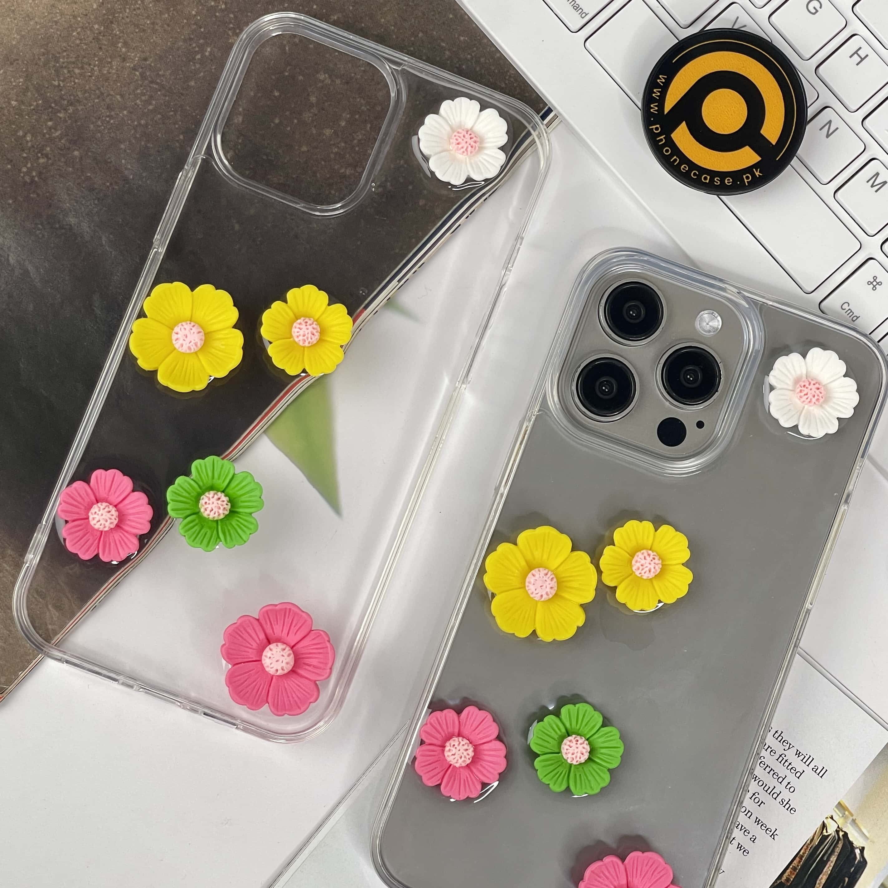 iPhone 13 Pro Max Blooming Garden Charm Clear Case