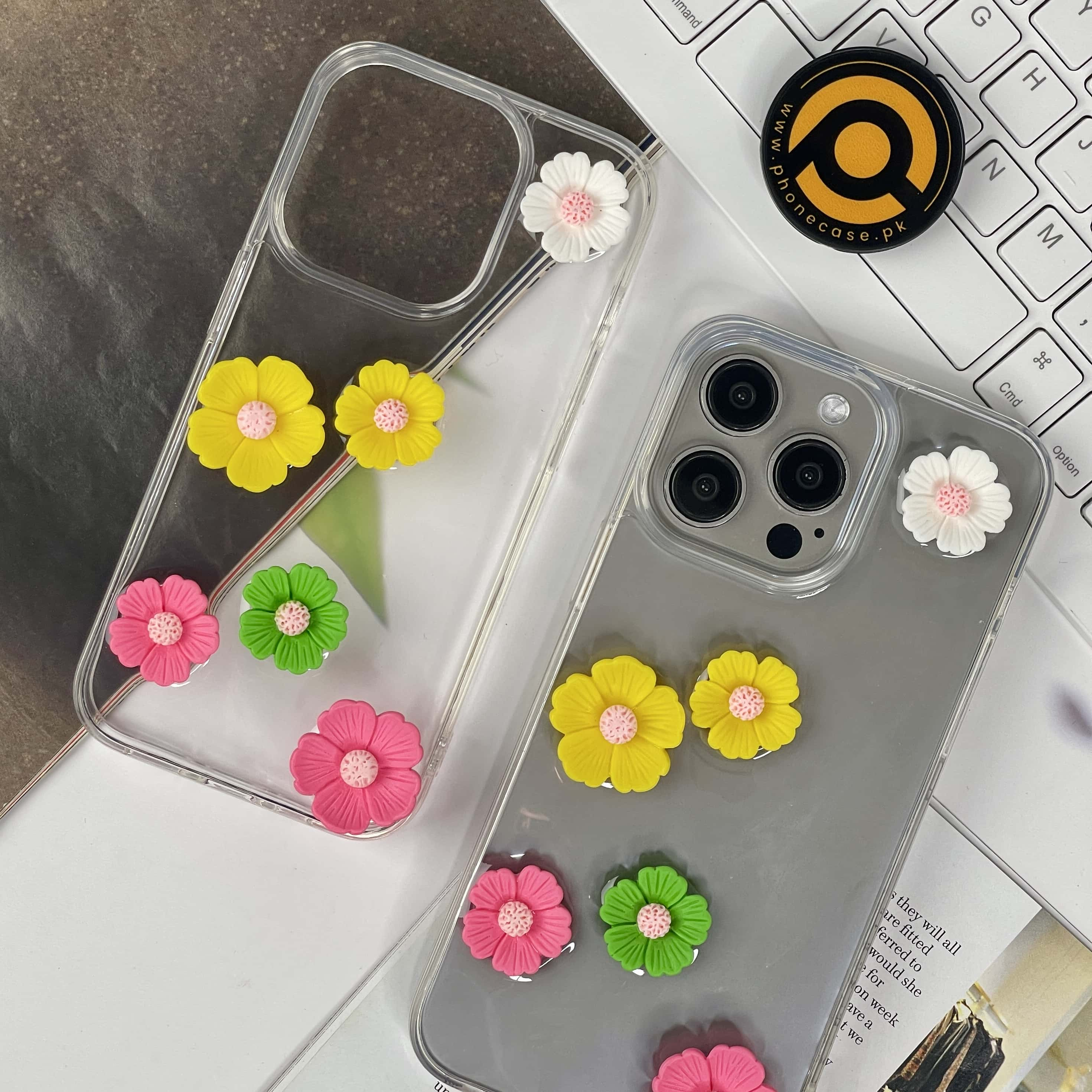 iPhone 14 Pro Blooming Garden Charm Clear Case