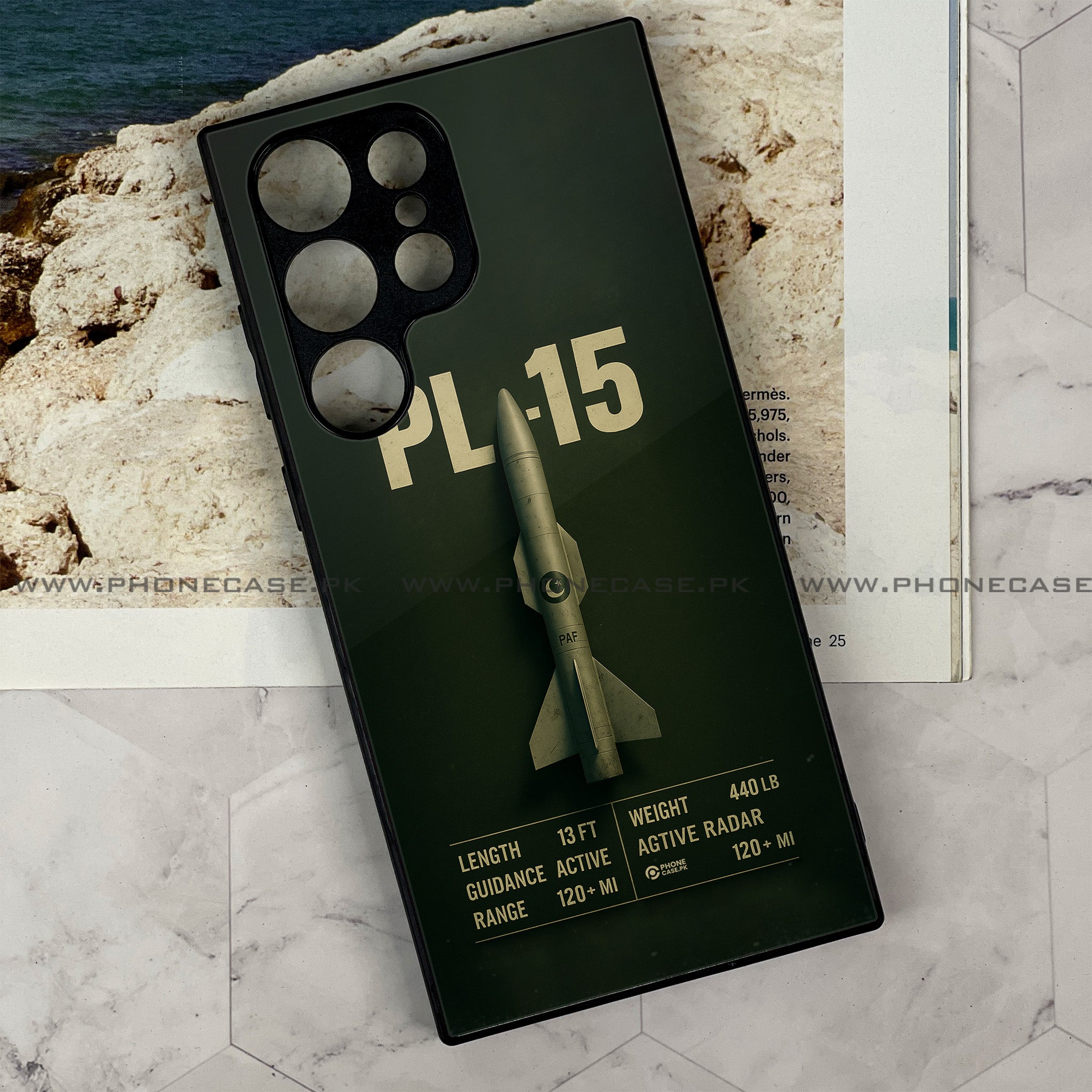 Samsung Galaxy S24 Ultra - PAF Jet Series - Premium Printed Metal soft Bumper shock Proof Case