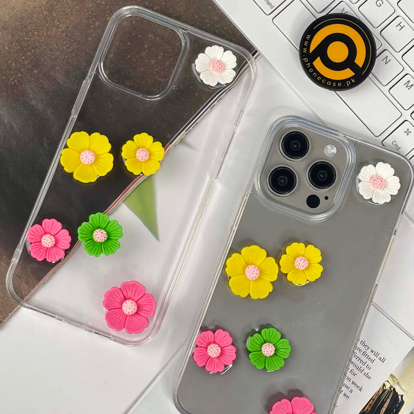 iPhone 16 Pro Blooming Garden Charm Clear Case