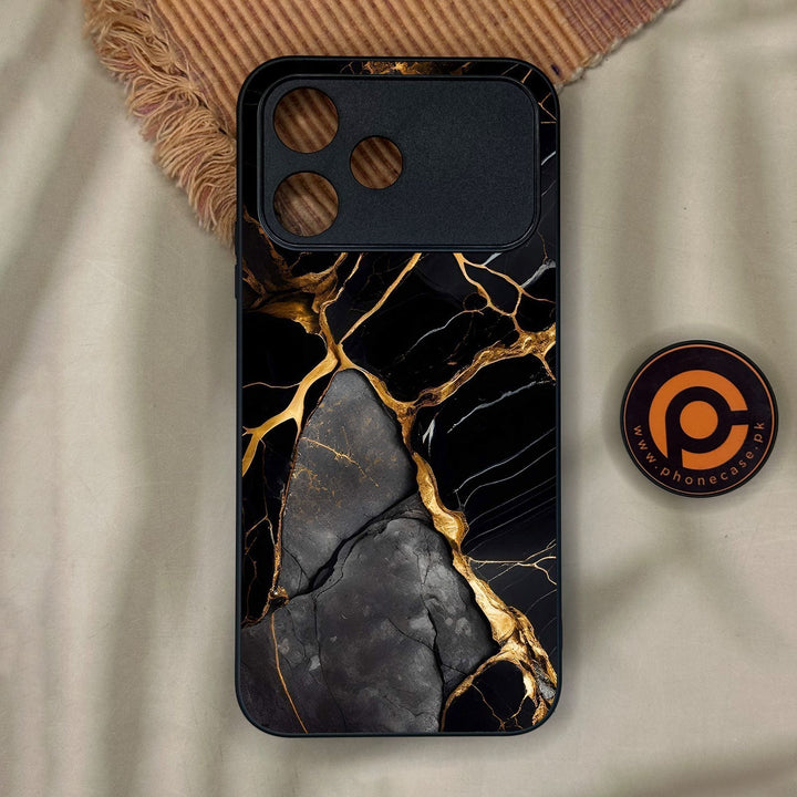 Oppo A6C - Liquid Marble Design 6 - Premium Metal Printed Soft Bumper Shock Proof Case