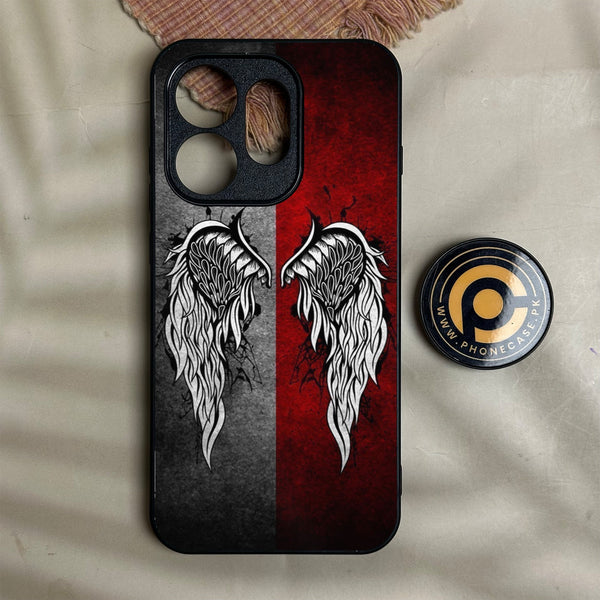 Oneplus Nord 6 - Angel Wings Design 2 - Premium Metal Printed Soft Bumper Shock Proof Case