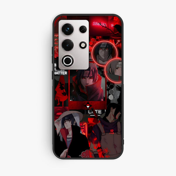 Itel S25 Ultra - Itachi Aesthetic - Premium Metal Printed Soft Bumper Shock Proof Case