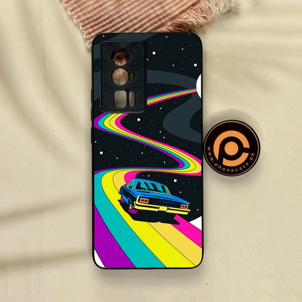 Xiaomi Redmi K60 Pro - Drive To The Moon - Premium Metal Printed Soft Bumper Shock Proof Case