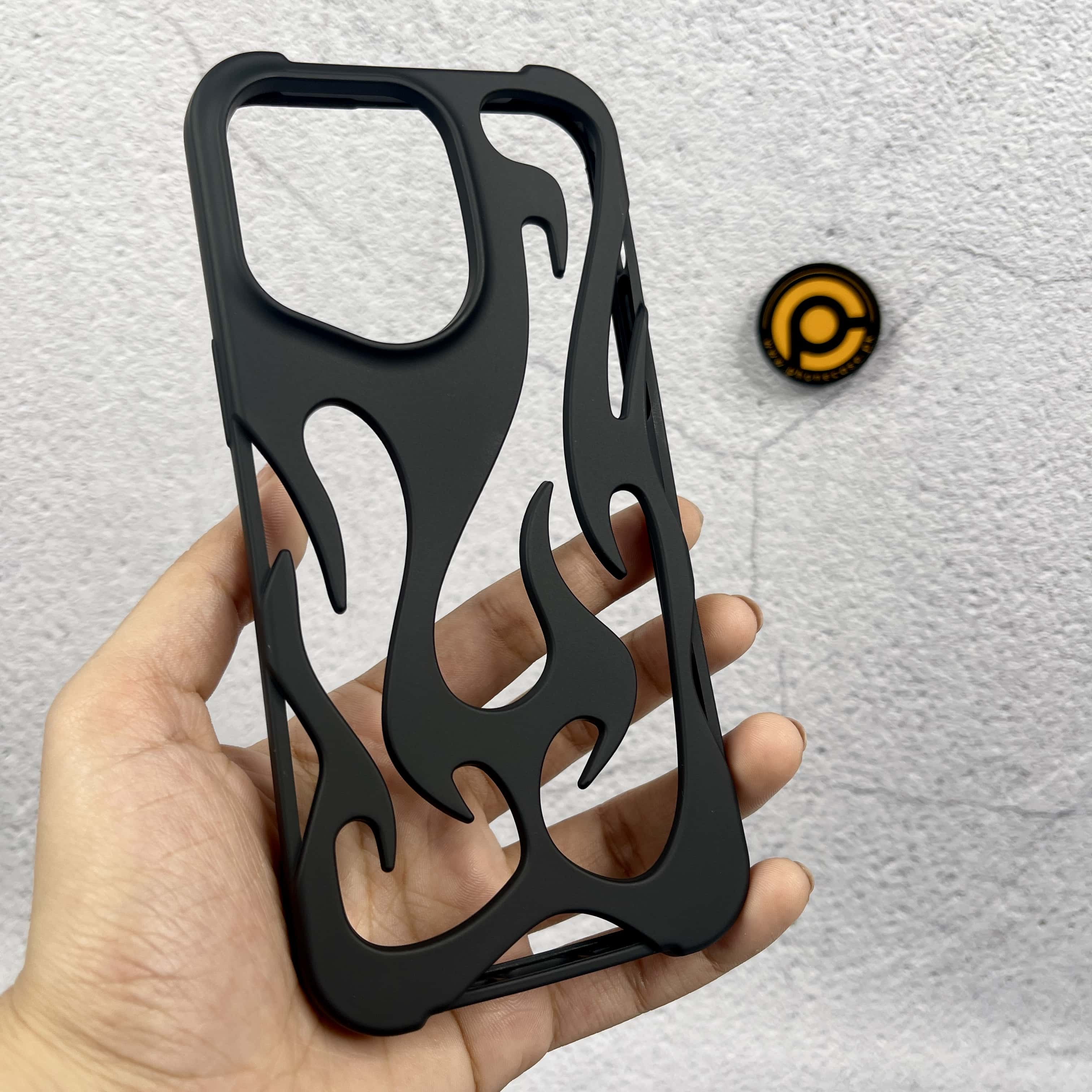 iPhone 12 Pro Max FlameFlex Metal Feel Flexible Shock Proof Case