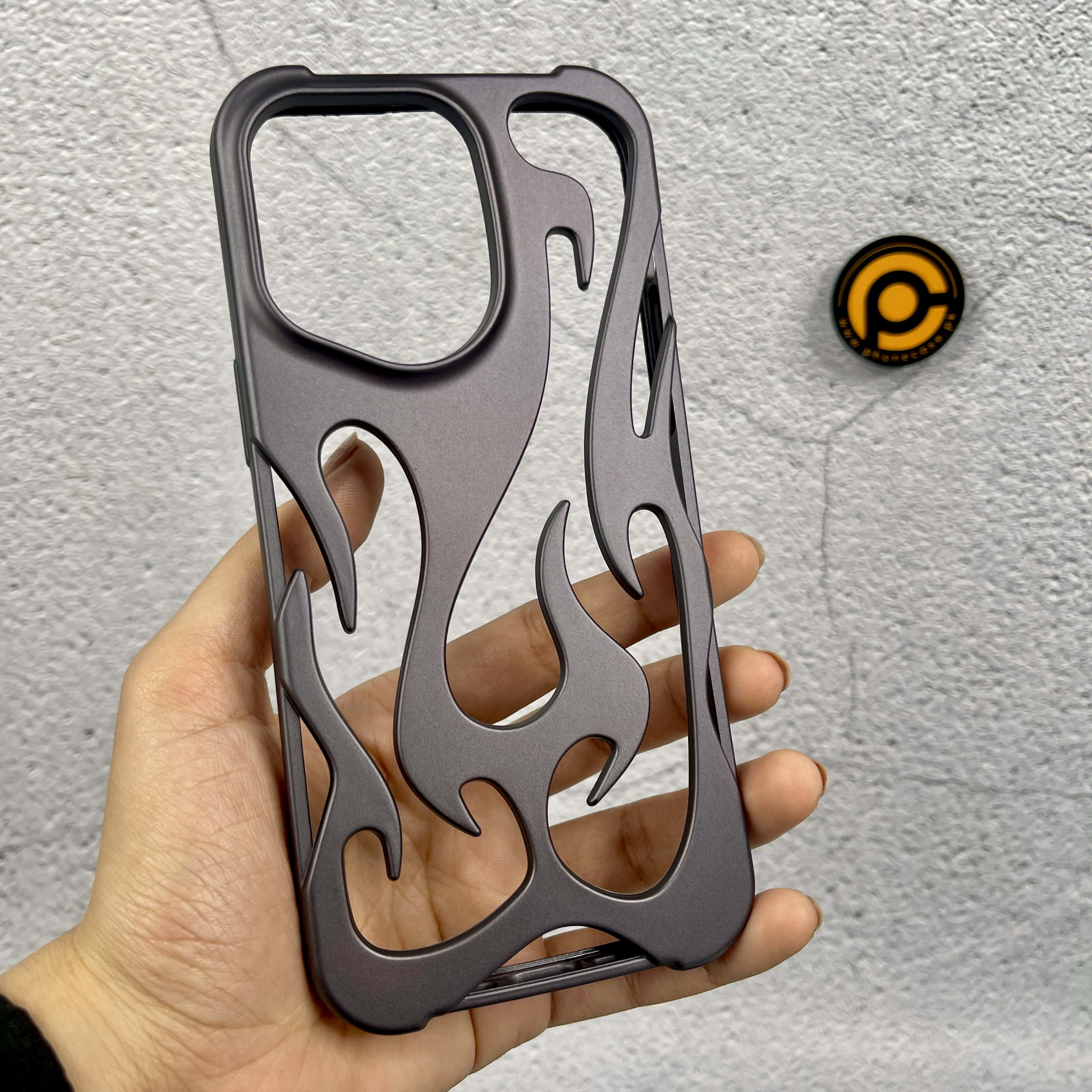 iPhone 12 Pro Max FlameFlex Metal Feel Flexible Shock Proof Case