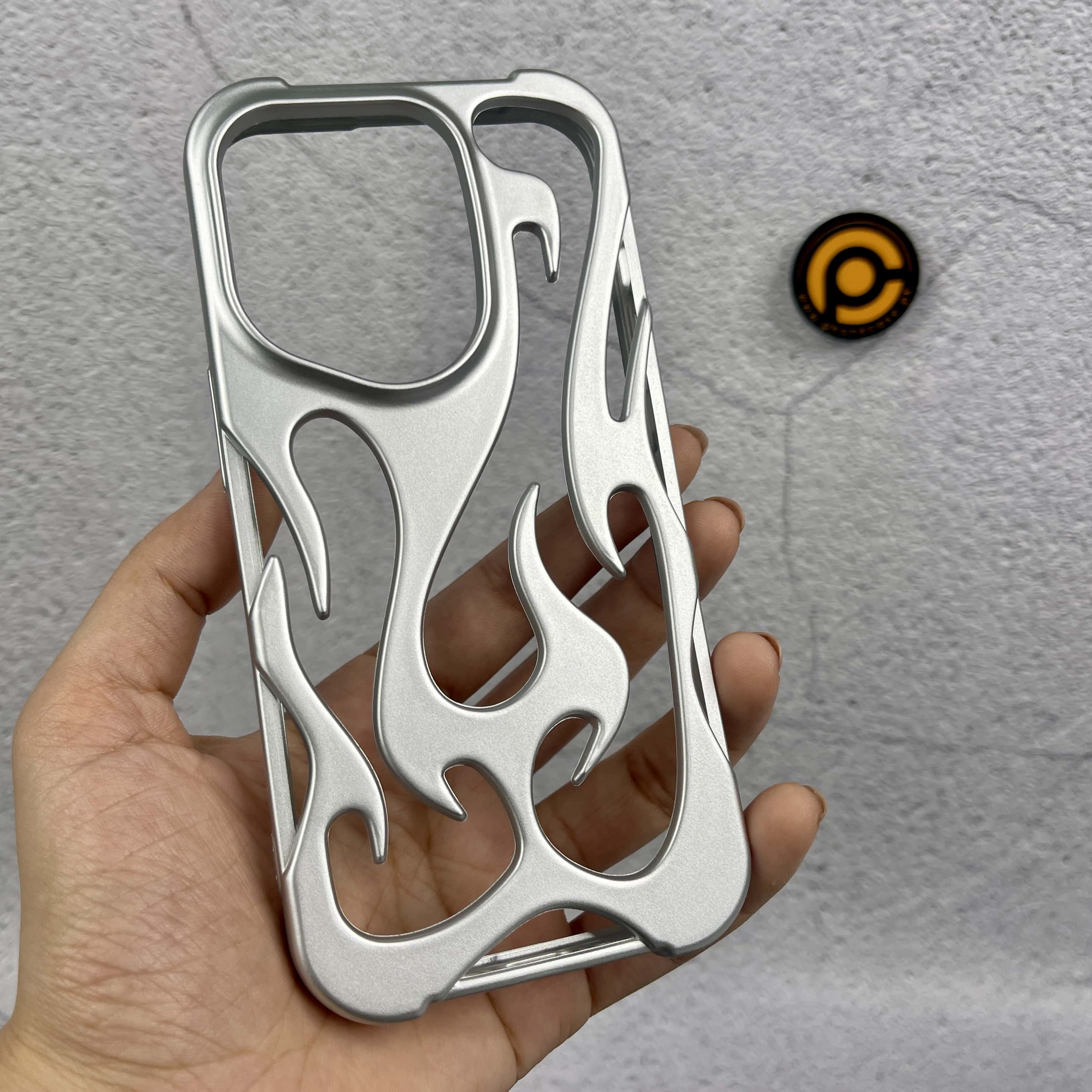 iPhone 13 Pro FlameFlex Metal Feel Flexible Shock Proof Case