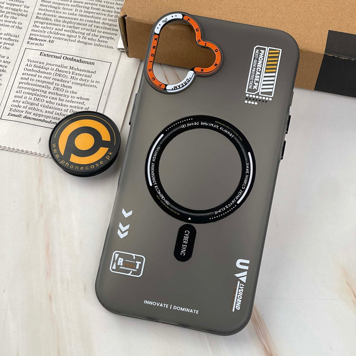 iPhone 16 - Mechanical Vortex Matte Case With Built-in Magsafe ...