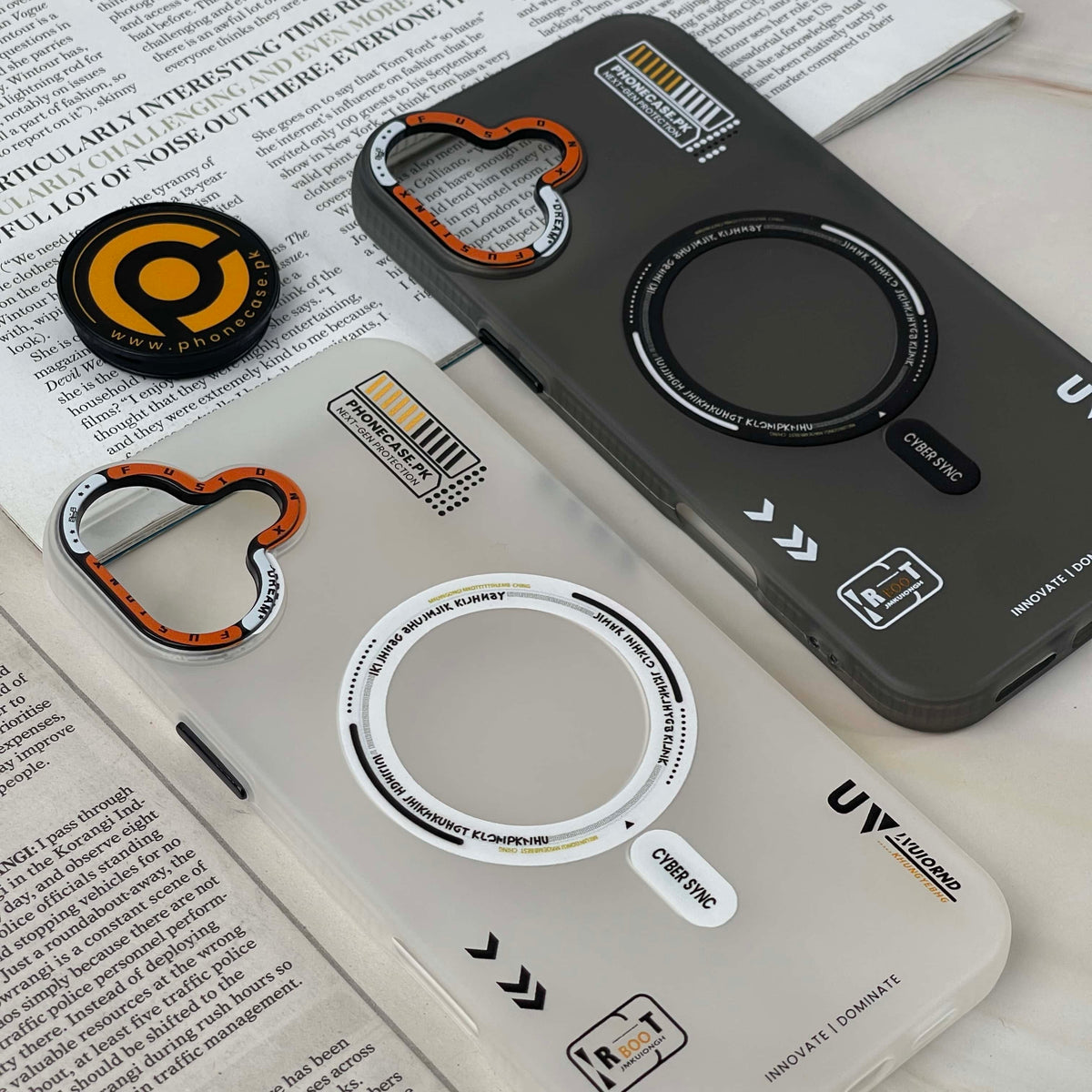 iPhone 16 - Mechanical Vortex Matte Case With Built-in Magsafe ...