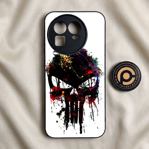 Realme GT 8 - Punisher Skull Design - Premium Metal Printed Soft Bumper Shock Proof Case