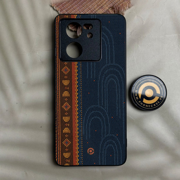 Redmi K60 Ultra - Classic Weave Design 9 - Premium Metal Printed Soft Bumper Shock Proof Case
