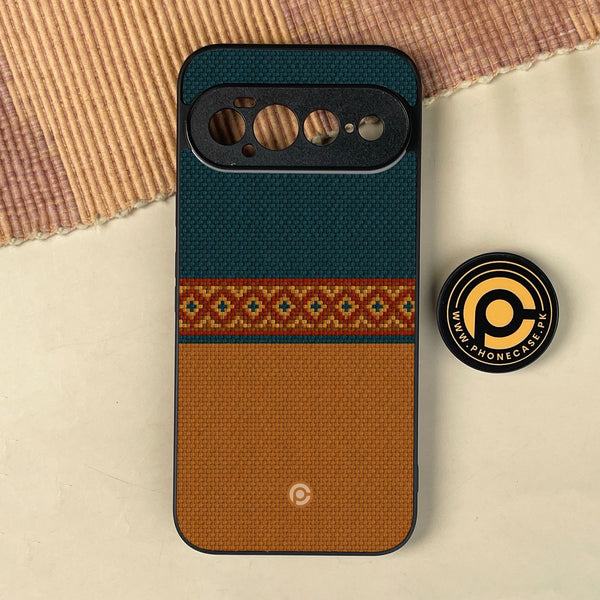Google Pixel 11 Pro XL - Classic Weave Design 4 - Premium Metal Printed Soft Bumper Shock Proof Case