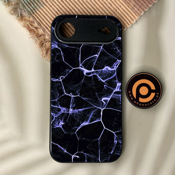 iPhone Air - Black Marble Design 10 - Premium Metal Printed Soft Bumper Shock Proof Case
