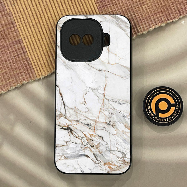 iQoo Z11 Turbo - White Design 6 - Premium Metal Printed Soft Bumper Shock Proof Case