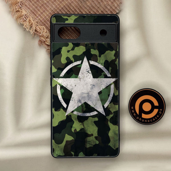 Google Pixel 6a - Ndcom - Premium Metal Printed Soft Bumper Shock Proof Case