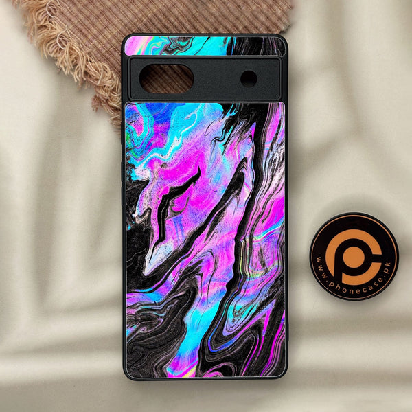 Google Pixel 6a - Cosmic Inferno - Premium Metal Printed Soft Bumper Shock Proof Case