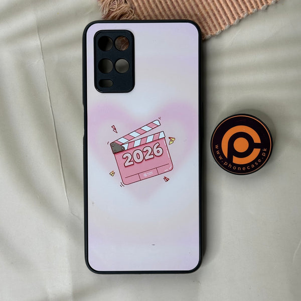 OPPO A54 - VibeCheck Design 14 - Premium Printed Glass soft Bumper Shock Proof Case CS-42984