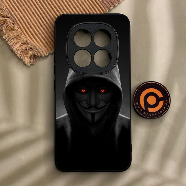 Xiaomi Redmi Note 15 Pro Plus - Anonymous 2.0 Design 4 - Premium Metal Printed Soft Bumper Shock Proof Case