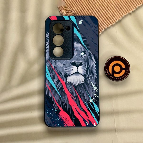 Xiaomi Redmi 15 - Abstract Animated Lion - Premium Metal Printed Soft Bumper Shock Proof Case