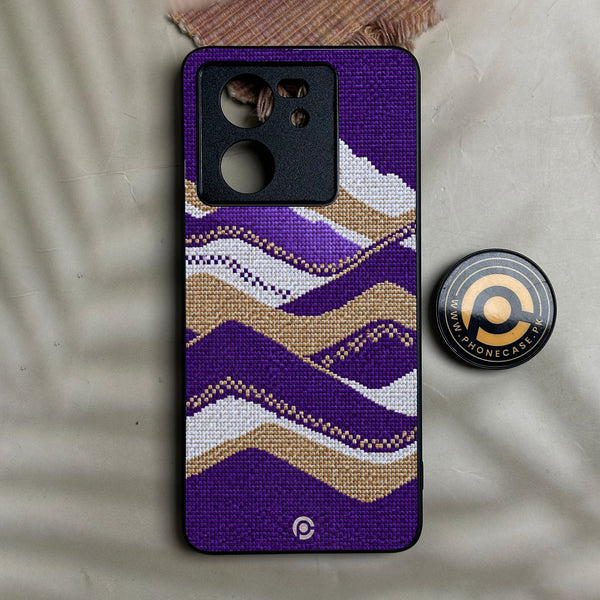 Redmi K60 Ultra - Classic Weave Design 14 - Premium Metal Printed Soft Bumper Shock Proof Case