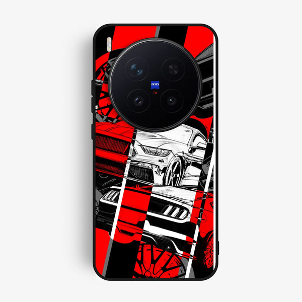 Vivo X300 Pro - Racing Series 2.0 Design 6 - Premium Metal Printed Soft Bumper Shock Proof Case