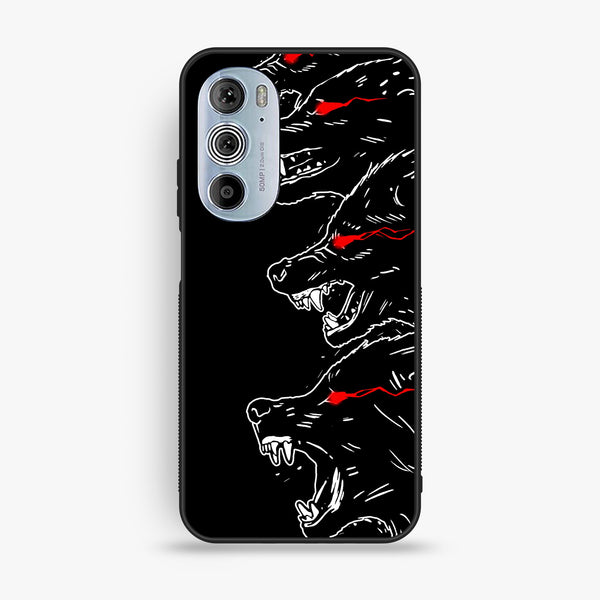 Motorola Edge 30 Pro - Black Art Design 7 - Premium Metal Printed Soft Bumper Shock Proof Case