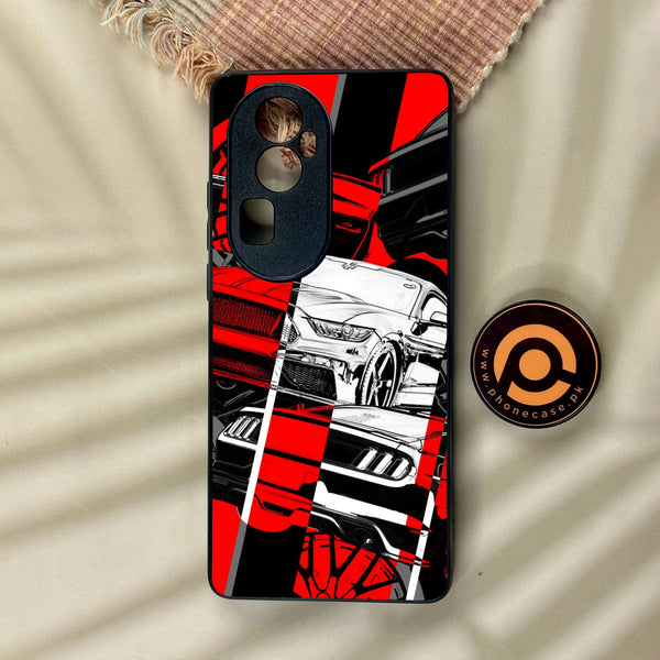 Oppo Reno 10 Pro Plus - Racing Series 2.0 Design 6 - Premium Metal Printed Soft Bumper Shock Proof Case