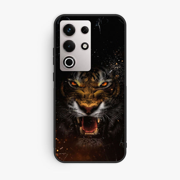Itel S25 Ultra - Tiger Design 9 - Premium Metal Printed Soft Bumper Shock Proof Case