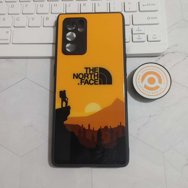 Oppo Reno 6 Pro 5G - The North Face Design 10 - Premium Printed Glass soft Bumper shock Proof Case CS-23887