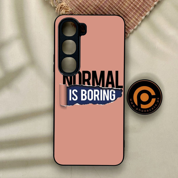 Vivo Y21d - Normal Is Boring Design - Premium Metal Printed Soft Bumper Shock Proof Case
