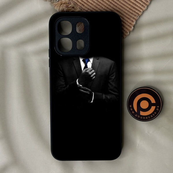 Oppo A6x - Black Art Design 1 - Premium Metal Printed Soft Bumper Shock Proof Case