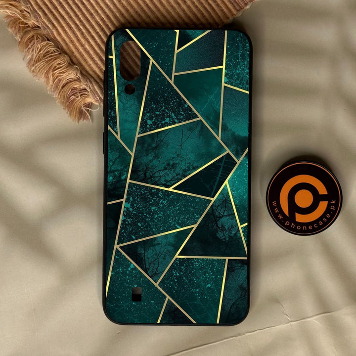 Samsung Galaxy M10 - Geometric Design 9 - Premium Metal Printed Soft Bumper Shock Proof Case