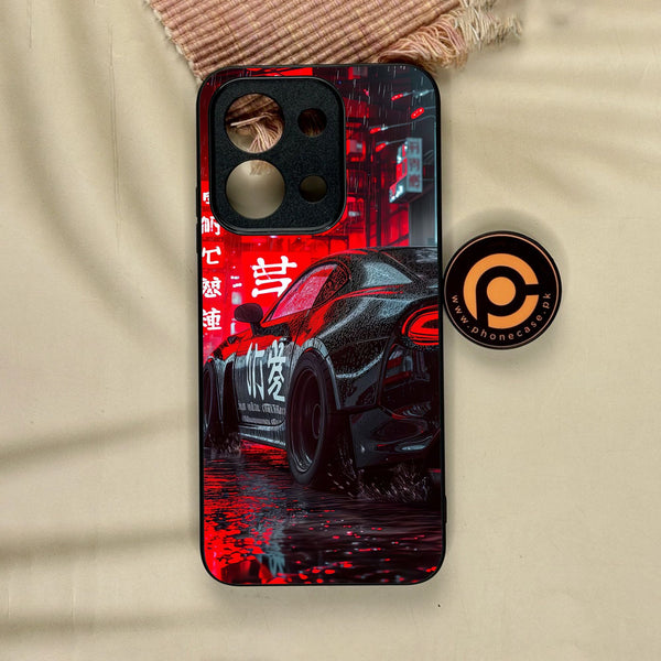 Xiaomi Redmi 15C - Tokyo Dark Night Racing Car - Premium Metal Printed Soft Bumper Shock Proof Case