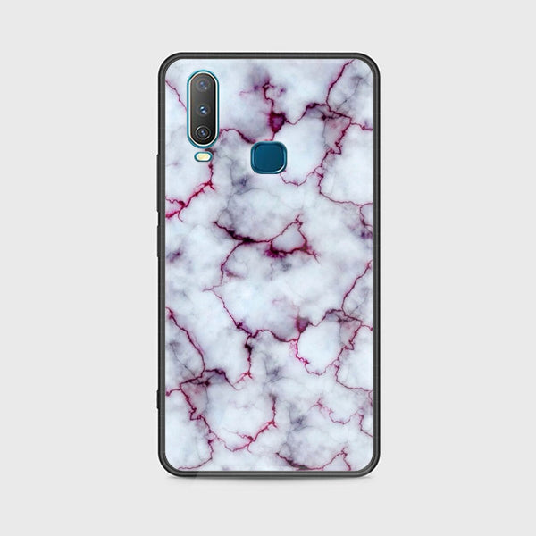Vivo Y15/Y17/Y12 - White Marble Design 1 - Premium Printed Glass soft Bumper shock Proof Case CS-22731