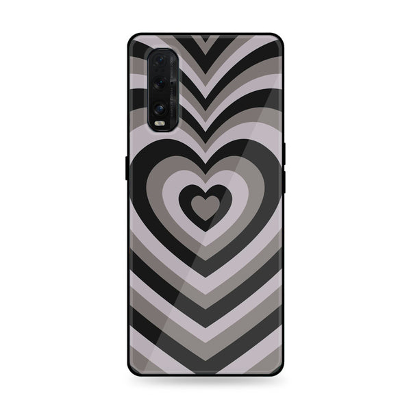 Oppo Find X2 Pro -Heart Beat Series - Premium Printed Glass soft Bumper shock Proof Case