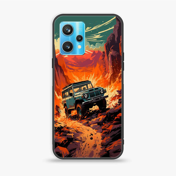 OnePlus Nord CE 2 Lite - Jeep Offroad - Premium Metal Printed soft Bumper Shock Proof Case