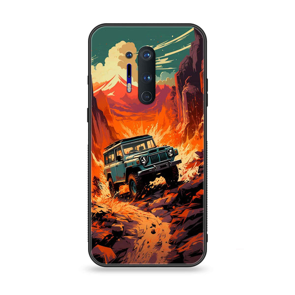 OnePlus 8 Pro - Jeep Offroad - Premium Printed Glass soft Bumper Shock Proof Case
