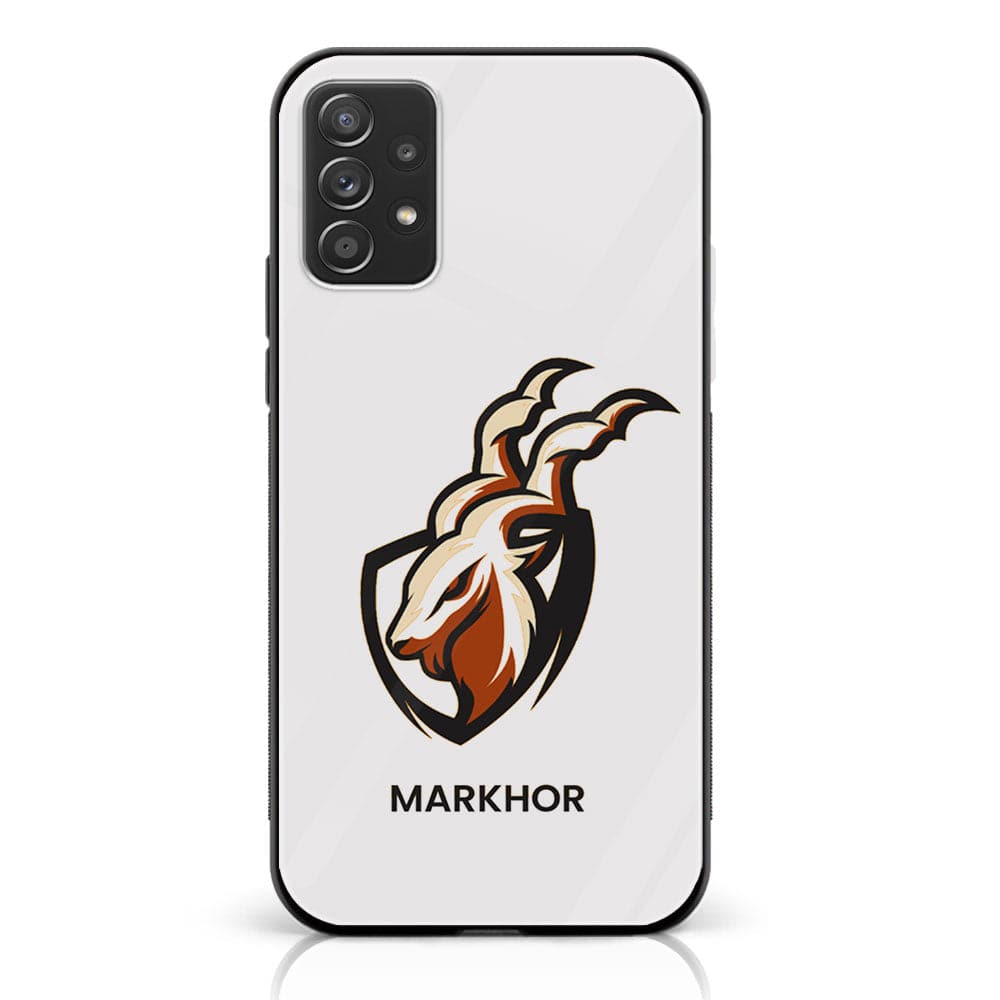 Samsung Galaxy A73 - Markhor Series - Premium Printed Glass soft Bumper shock Proof Case