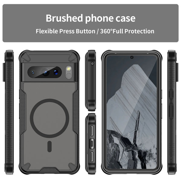 Google Pixel 8 Pro - Translucent ForgeCore Magnetic Armor Phone Case