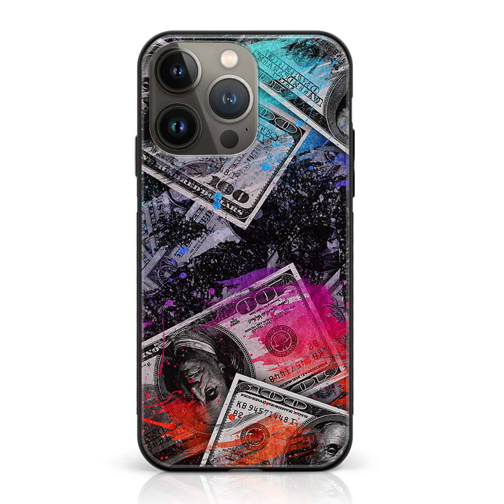 iPhone 12 Pro - Dollar Series - Premium Metal Printed soft Bumper shock Proof Case