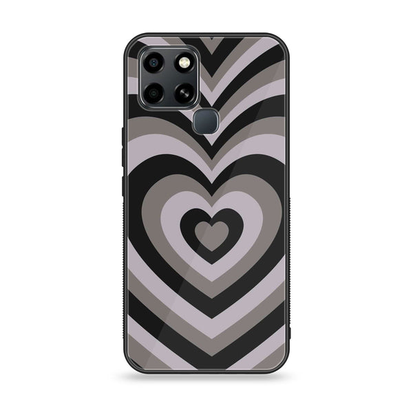 Infinix Smart 6 HD - Heart Beat Series - Premium Printed Glass soft Bumper shock Proof Case