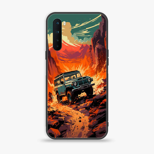 OnePlus Nord - Jeep Offroad - Premium Printed Glass soft Bumper Shock Proof Case