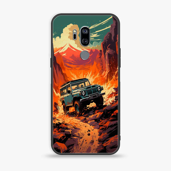 LG G7 ThinQ - Jeep Offroad - Premium Printed Glass soft Bumper Shock Proof Case
