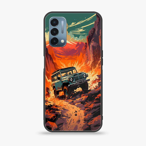 OnePlus Nord N200 5G - Jeep Offroad - Premium Metal Printed soft Bumper Shock Proof Case CS-18186