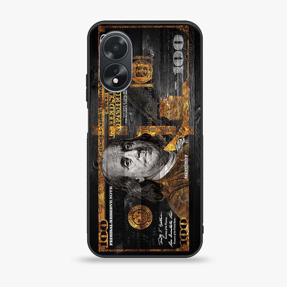 Oppo A38 4G - Dollar Series - Premium Printed Metal soft Bumper shock Proof Case