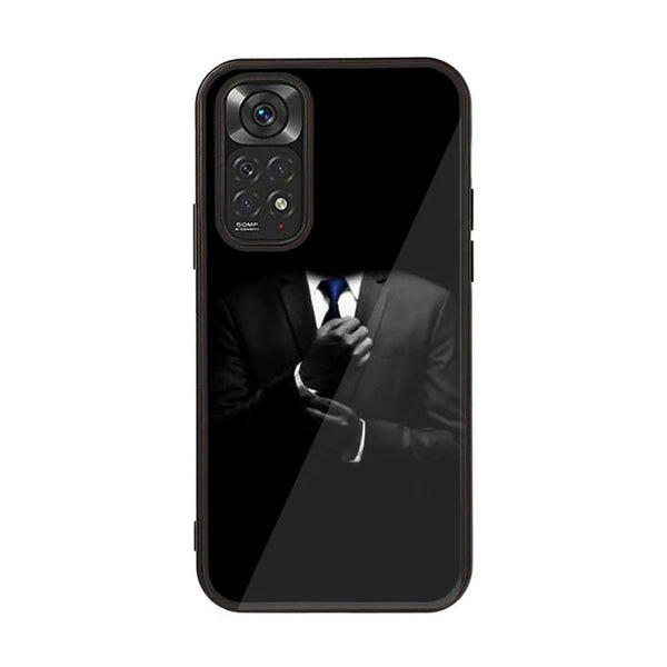 Xiaomi Redmi Note 11 4G / Note 11s Black Art Design 1 Premium Printed Glass soft Bumper shock Proof Case CS-9852 CS-9868  CS-34321