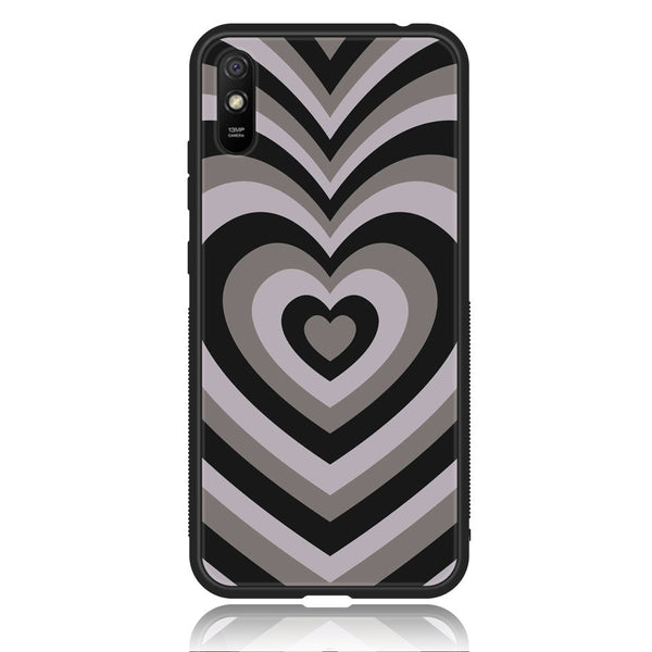 Xiaomi Redmi 9i - Heart Beat Series - Premium Printed Glass soft Bumper shock Proof Case